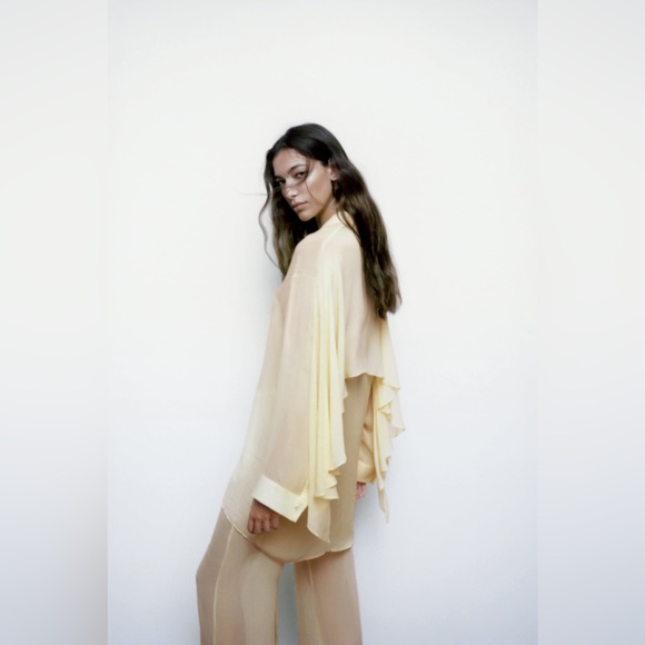 ZARA Sheer Shirt - Picture 4 of 8
